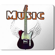 Art Hediye Guitar Music Gitar Müzik Baskılı 23x19 cm Mouse Pad