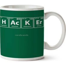 Art Hediye Hacker Periyodik Cetvel İki Tarafı Baskılı Kupa Bardak