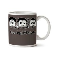 Art Hediye Heavy Metals Ağır Metal Periyodik Cetvel İki Tarafı Baskılı Kupa Bardak