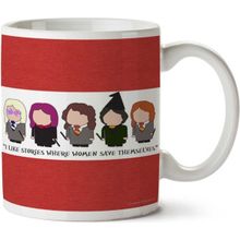 Art Hediye I Like Stories Where Women Save Themselves İki Tarafı Baskılı Kupa Bardak