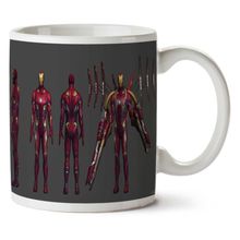 Art Hediye Iron Man Görünüşü İki Tarafı Baskılı Kupa Bardak