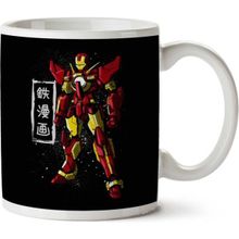 Art Hediye Iron Man Manga Japan Mech Iki Tarafı Baskılı Kupa Bardak