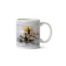 Art Hediye Istanbul City By Iki Tarafı Baskılı Kupa Bardak