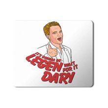 Art Hediye Legendary Barney Stinson How I Met Your Mother Baskılı 23x19 cm Mouse Pad