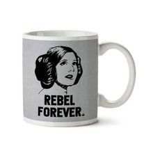Art Hediye Leia Rebel Forever Star Wars İki Tarafı Baskılı Kupa Bardak