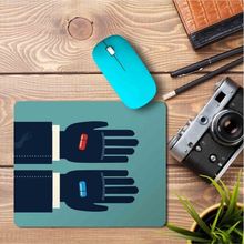Art Hediye Matrix Hapı Seç Hangisi Baskılı 23x19 cm Mouse Pad