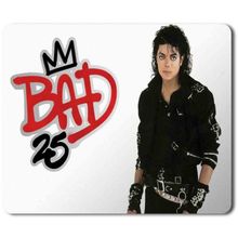 Art Hediye Michael Jackson Bad 2 Baskılı 23x19 cm Mouse Pad