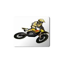 Art Hediye Motocross Motorsiklet Baskılı 23x19 cm Mouse Pad