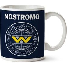 Art Hediye Nostromo Ramones Logo Aliens İki Tarafı Baskılı Kupa