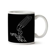 Art Hediye Open Your Mind Impossible Trident Pencil White İki Tarafı Baskılı Kupa