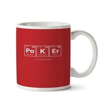 Art Hediye Poker Periyodik Cetvel İki Tarafı Baskılı Kupa Bardak