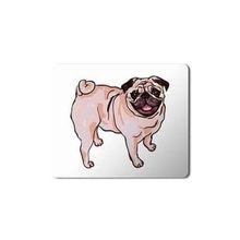 Art Hediye Pug Köpek 2 Baskılı 23x19 cm Mouse Pad