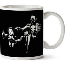 Art Hediye Pulp Fiction Punisher Stick Up İki Tarafı Baskılı Kupa Bardak