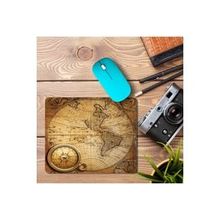 Art Hediye Pusula Dünya Haritası Baskılı 23x19 cm Mouse Pad