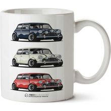 Art Hediye Renkli Mini Couper İki Tarafı Baskılı Kupa Bardak