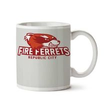 Art Hediye Republic City Fire Ferrets İki Tarafı Baskılı Kupa Bardak