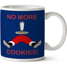 Art Hediye Santa Claus No More Cookies Christmas İki Tarafı Baskılı Kupa Bardak