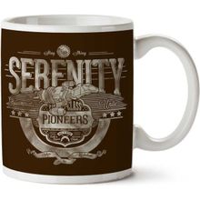 Art Hediye Serenity Firefly Pioneers Browncoats Unite İki Tarafı Baskılı Kupa Bardak
