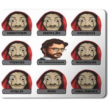 Art Hediye Serie La Casa De Papel Cidades Baskılı 23x19 cm Mouse Pad