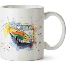 Art Hediye Volkswagen Renkli Minübüs Kupa Bardak