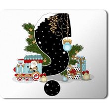 Art Hediye Yeni Yıl Merry Christmas Yılbaşı'na Özel S Harfi 23x19 cm Mouse Pad