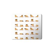 Art Hediye Yoga Yapan Pug Köpek Baskılı 23x19 cm Mouse Pad