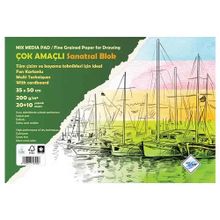 Art Liva Fon Kartonlu 30 Sayfa 35x50 200 gr Sanatsal Resim Defteri