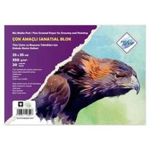 Art Liva SD-209TM A5 350 gr 20 Yaprak Dokulu Sulu Teknik Sanatsal Resim Defteri