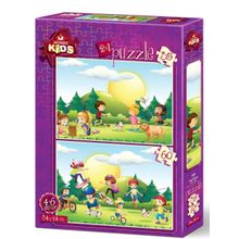 Art Puzzle Kids Oyun Zamanı 2'li 35+60 Parça Puzzle