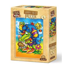 Art Puzzle Okul Yolu 16 Parça Ahşap Puzzle