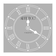 Artdeco 131 Saat Stencil 30x30 cm Boyama Şablonu
