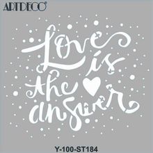 Artdeco 30x30 cm Cevap Aşk 184 Stencil