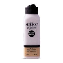 Artdeco 3720 Metalik Beyaz Sedef 140 ml Akrilik Boya