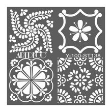 Artdeco Dörtlü Talavera 138 30x30 cm Stencil