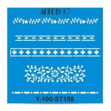 Artdeco İnce Bordür 158 30x30 cm Stencil