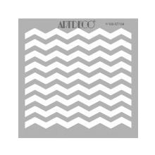 Artdeco Zig Zag 134 30x30 cm Stencil