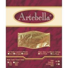 Artebella 16x16 cm 100 Adet Metal Varak Altın