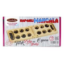 Artebella Ahşap Kapaklı Mangala Oyunu