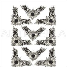 Artebella Artebella 1763 V Büyük Dantel Transfer (Açık Zeminde Uygulanır,23x34cm)