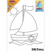 Artebella DKT004 25x35 cm Desenli Tuval Kompozit Boyama