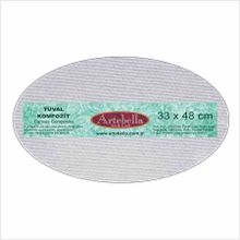 Artebella Elips 33x48 cm Tuval Kompozit