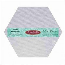 Artebella Preslenmiş Altıgen 30x35 cm Tuval Kompozit