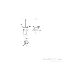 Artema A44437 Diagon Krom Tuvalet Fırçalığı