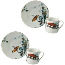 Arter Home Jungle Serisi Beyaz 2'li Fincan Takımı