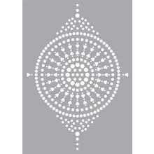 Artikel Mandala Desen 50x70 cm Duvar Fayans Mobilya Stencil Boyama Şablonu