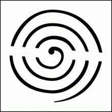 Artikel Spiral 6 Stencil Boyama Şablonu 30x30 cm Duvar Stencil