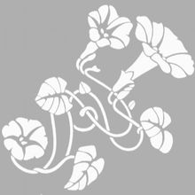 Artikel ST-345 Quad Art Nouveau Karo Stencil Tasarımı 30x30 cm Kanvas Tablo