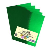 Artlantis Metalik Aynalı 5 Adet 50x70 cm Yeşil Fon Kartonu