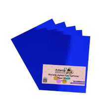 Artlantis Metalik Aynalı Mavi 5 Adet 35x50 cm Fon Kartonu