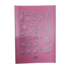 Artlantis Plastik Kapak A5 Kareli 60 Sayfa A5 Desenli Pembe Defter